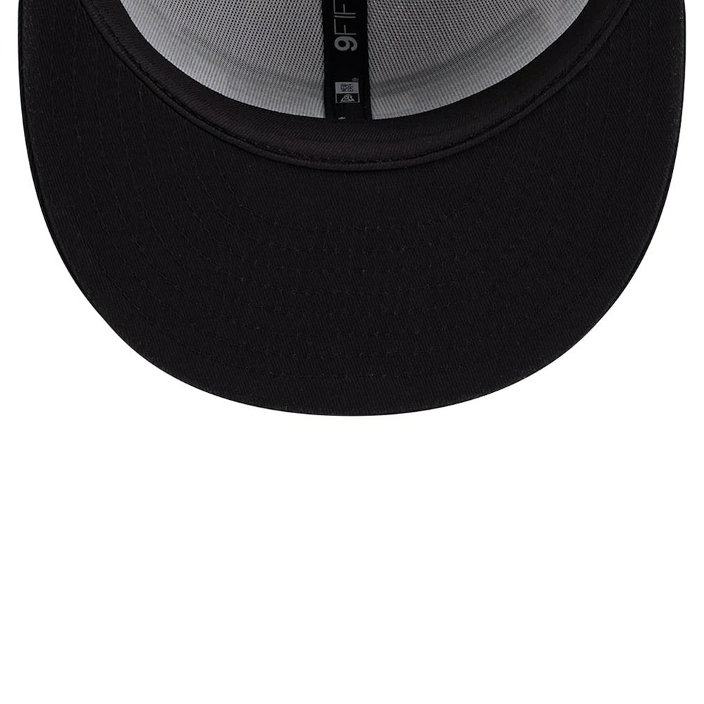 New Era - Brooklyn Nets Throwback Gradient Tech Font 9FIFTY Snapback Hat - White/Black