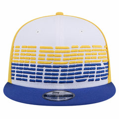 New Era - Golden State Warriors Throwback Gradient Tech Font 9FIFTY Snapback Hat - White/Royal