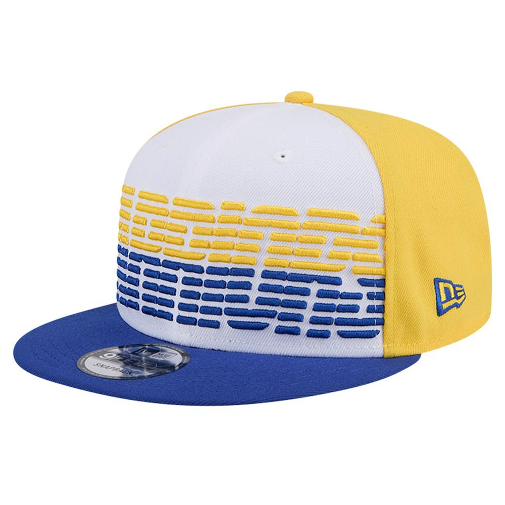 New Era - Golden State Warriors Throwback Gradient Tech Font 9FIFTY Snapback Hat - White/Royal