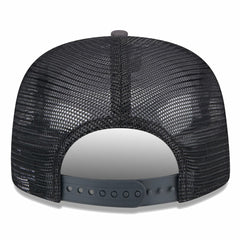 New Era - Brooklyn Nets Throwback Team Arch Golfer Snapback Hat - Black/Charcoal