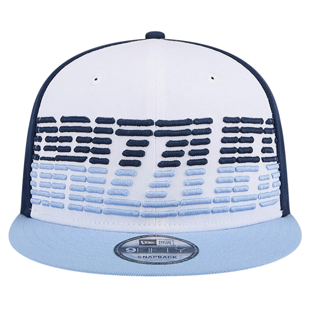 New Era - Memphis Grizzlies Throwback Gradient Tech Font 9FIFTY Snapback Hat - White/Light Blue