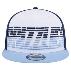 New Era - Memphis Grizzlies Throwback Gradient Tech Font 9FIFTY Snapback Hat - White/Light Blue