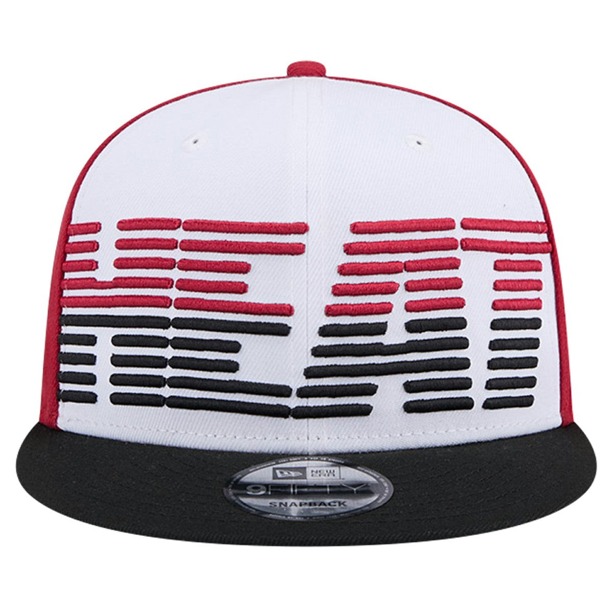 New Era - Miami Heat Throwback Gradient Tech Font 9FIFTY Snapback Hat - White/Black