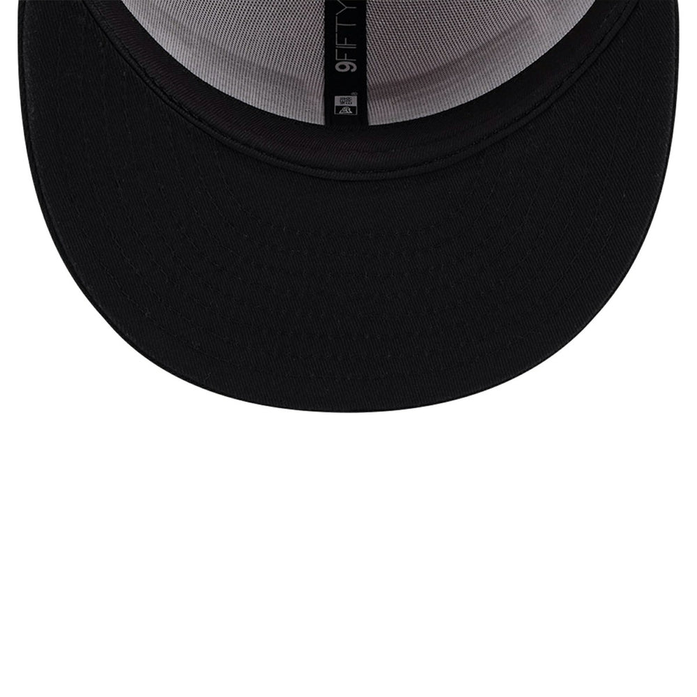 New Era - Miami Heat Throwback Gradient Tech Font 9FIFTY Snapback Hat - White/Black
