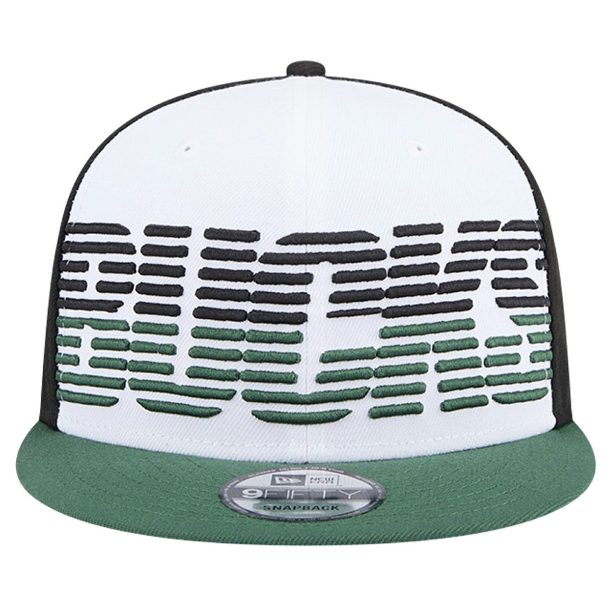 New Era - Milwaukee Bucks Throwback Gradient Tech Font 9FIFTY Snapback Hat - White/Hunter Green