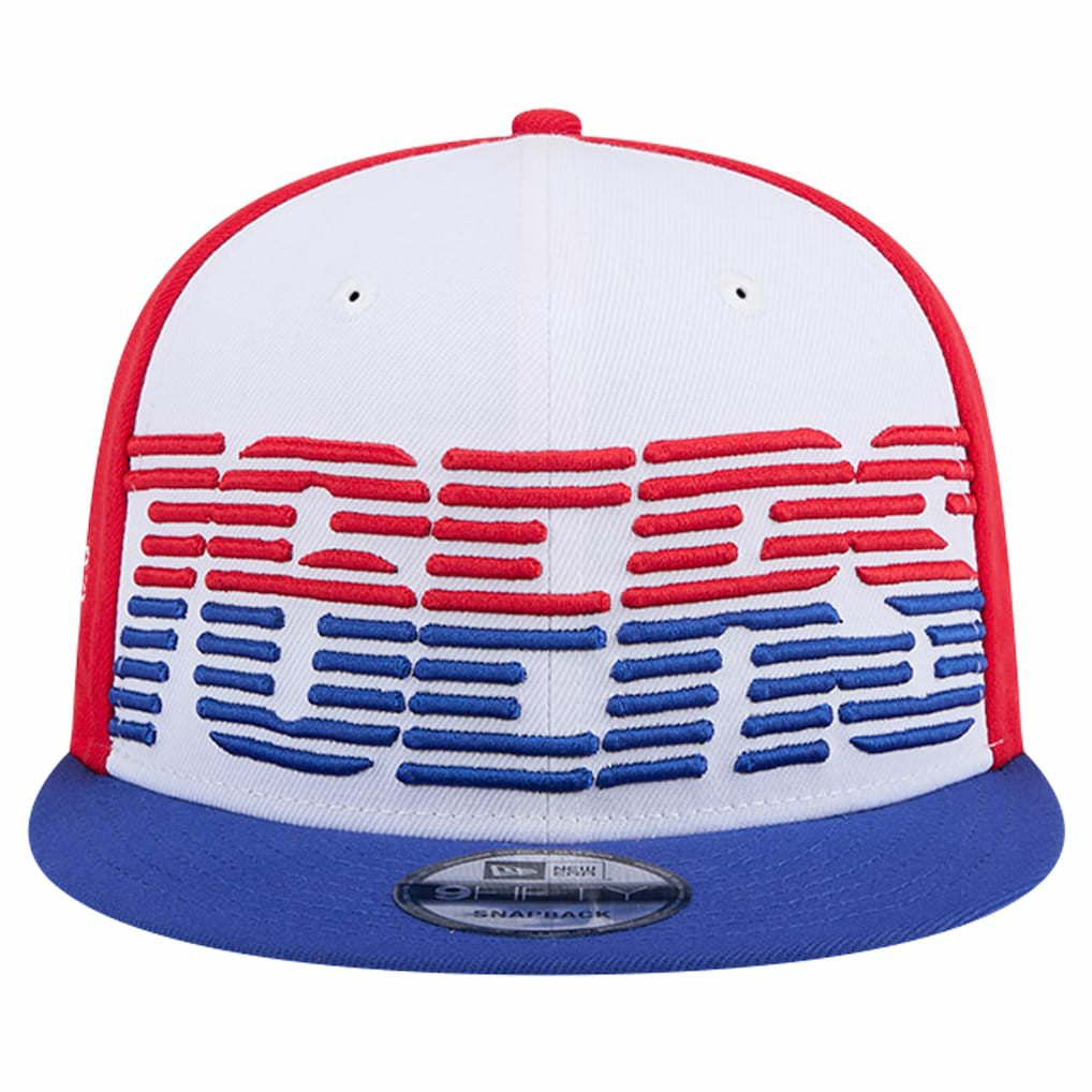 New Era - Philadelphia 76ers Throwback Gradient Tech Font 9FIFTY Snapback Hat - White/Royal