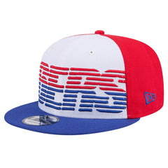 New Era - Philadelphia 76ers Throwback Gradient Tech Font 9FIFTY Snapback Hat - White/Royal