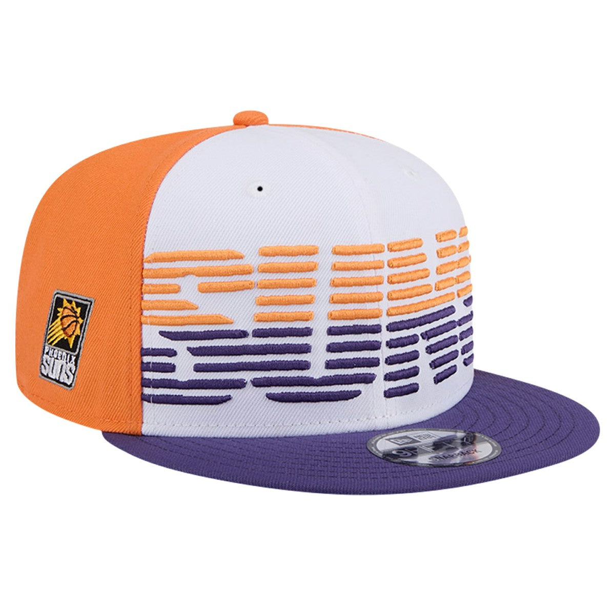 New Era - Phoenix Suns Throwback Gradient Tech Font 9FIFTY Snapback Hat - White/Purple