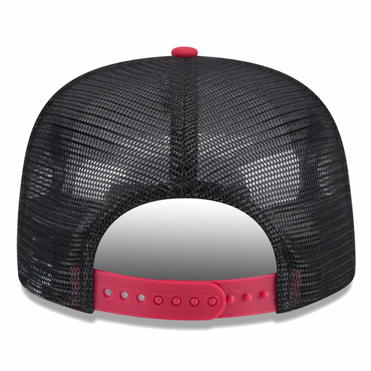 New Era - Miami Heat Throwback Team Arch Golfer Snapback Hat - Black/Red