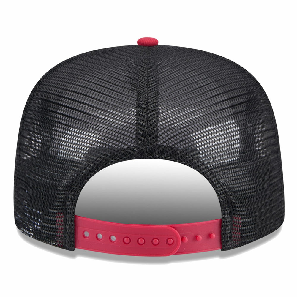 New Era - Miami Heat Throwback Team Arch Golfer Snapback Hat - Black/Red