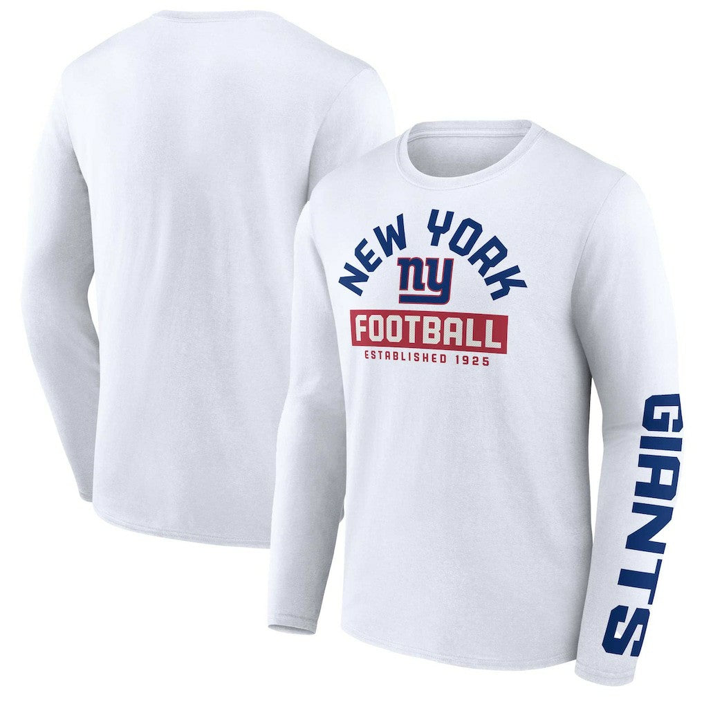 New York Giants Long Sleeve T-Shirt White - Fanatics