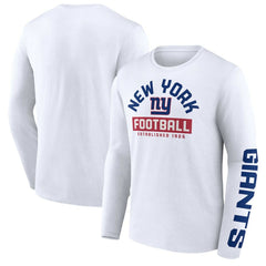 New York Giants Long Sleeve T-Shirt White - Fanatics