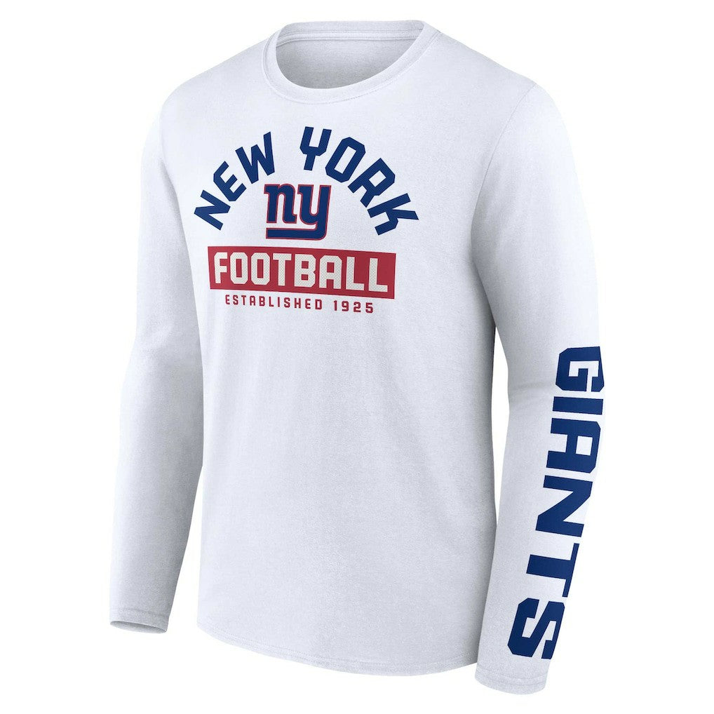 New York Giants Long Sleeve T-Shirt White - Fanatics