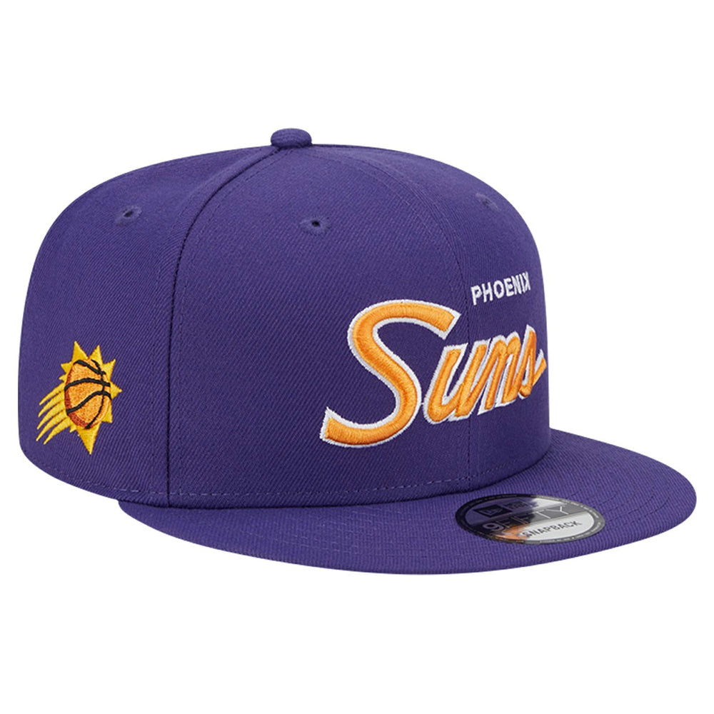 New Era - Phoenix Suns Script Side Patch 9FIFTY Snapback Hat - Purple