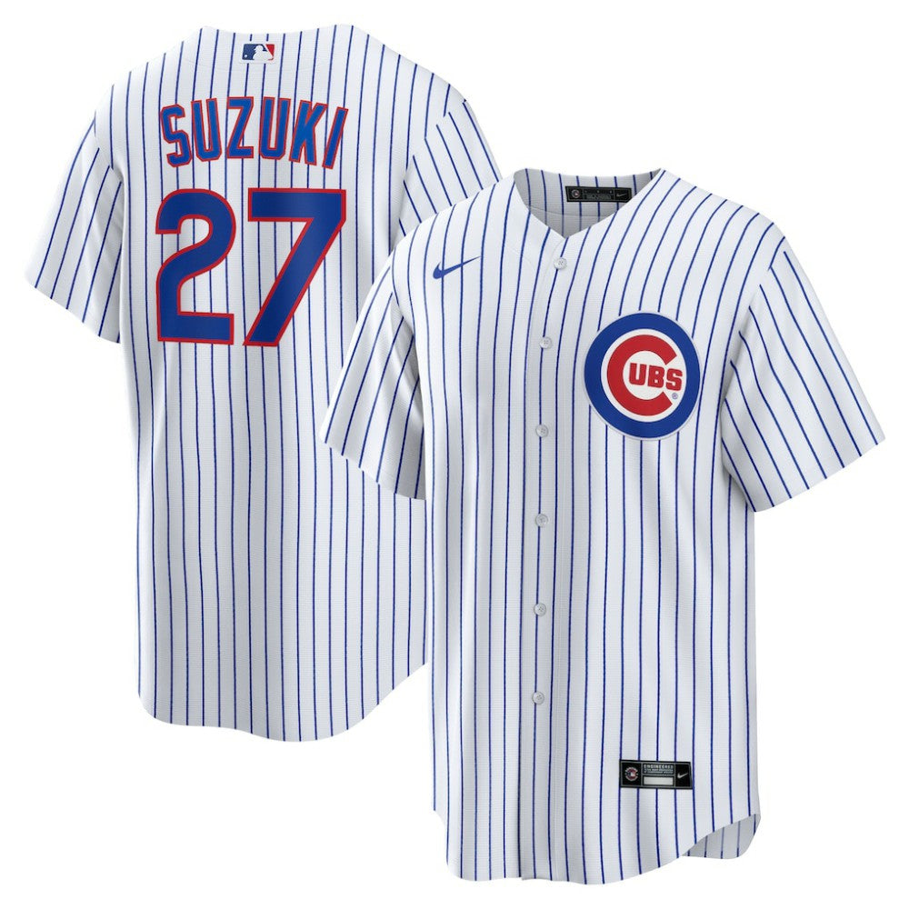 Seiya Suzuki Chicago Cubs Nike Home Replica Jersey Lifestyle