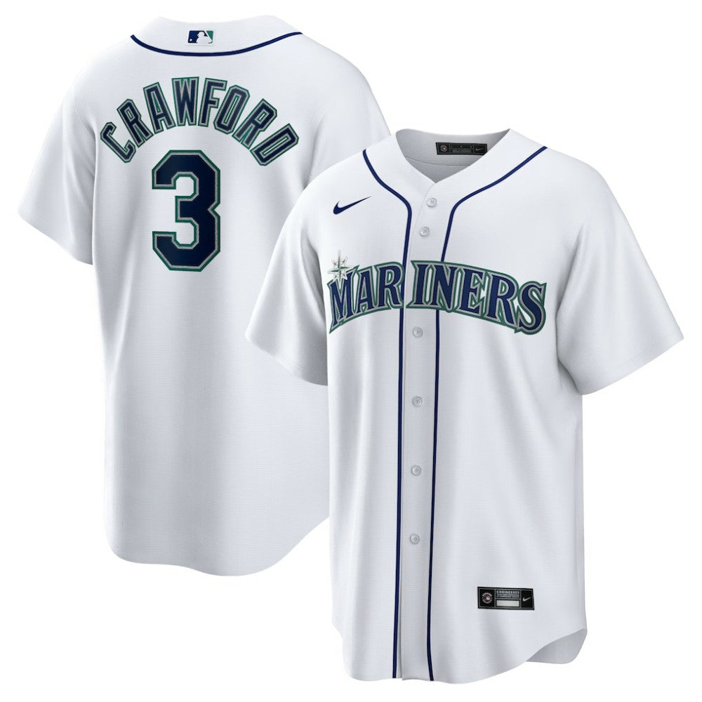 JP Crawford Seattle Mariners Nike Home Replica Jersey Lifestyle