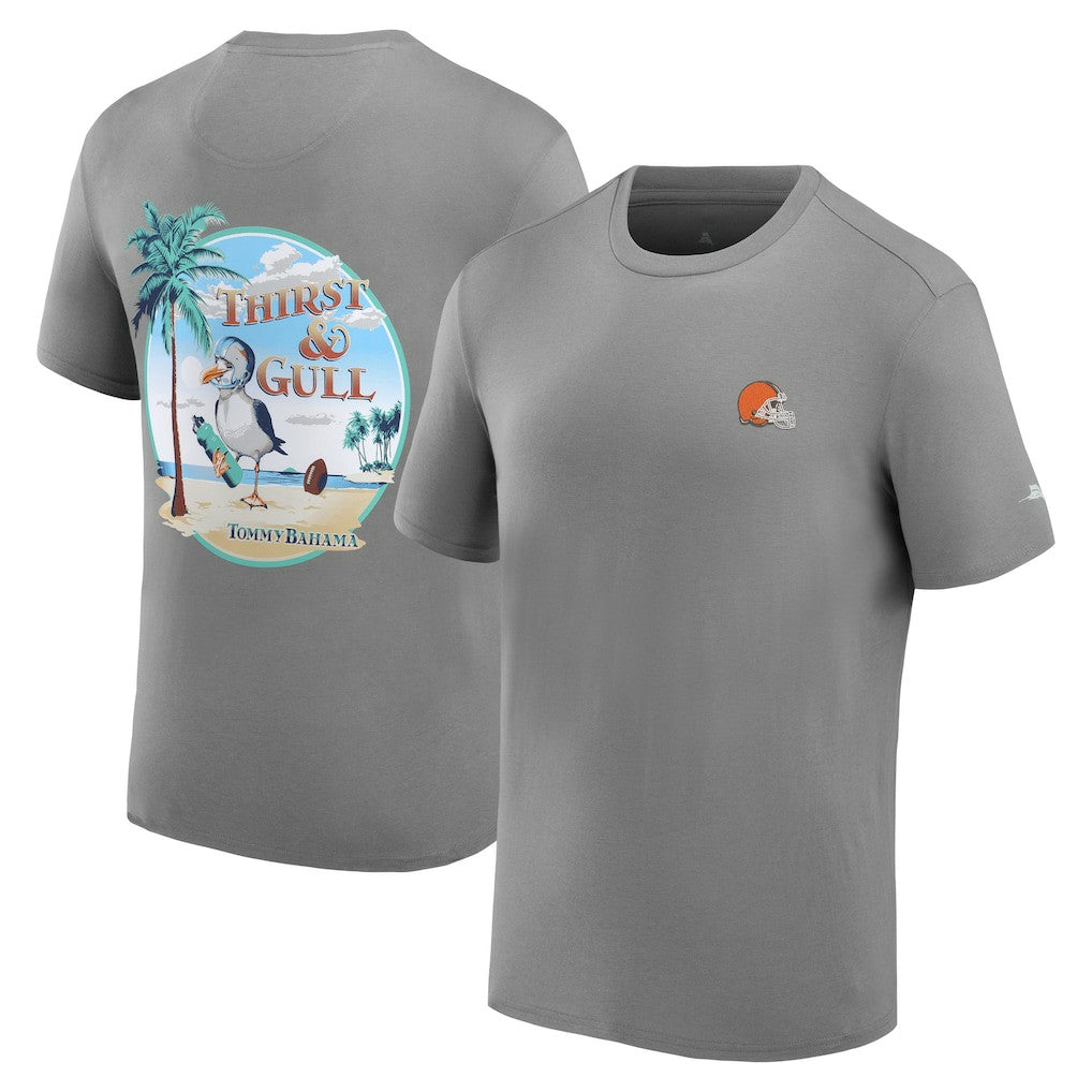 Cleveland Browns Thirst & Gull T-Shirt Gray - Tommy Bahama