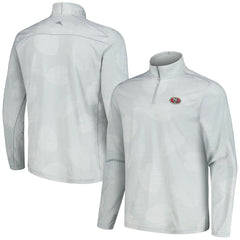 San Francisco 49ers Delray Frond IslandZone Half-Zip Sweatshirt Gray - Tommy Bahama