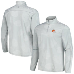Cleveland Browns Delray Frond IslandZone Half-Zip Sweatshirt Gray - Tommy Bahama