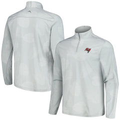 Tampa Bay Buccaneers Delray Frond IslandZone Half-Zip Sweatshirt Gray - Tommy Bahama