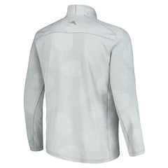 Tampa Bay Buccaneers Delray Frond IslandZone Half-Zip Sweatshirt Gray - Tommy Bahama