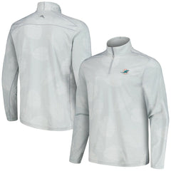 Miami Dolphins Delray Frond IslandZone Half-Zip Sweatshirt Gray - Tommy Bahama