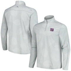 New York Giants Delray Frond IslandZone Half-Zip Sweatshirt Gray - Tommy Bahama