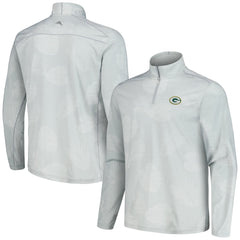 Green Bay Packers Delray Frond IslandZone Half-Zip Sweatshirt Gray - Tommy Bahama