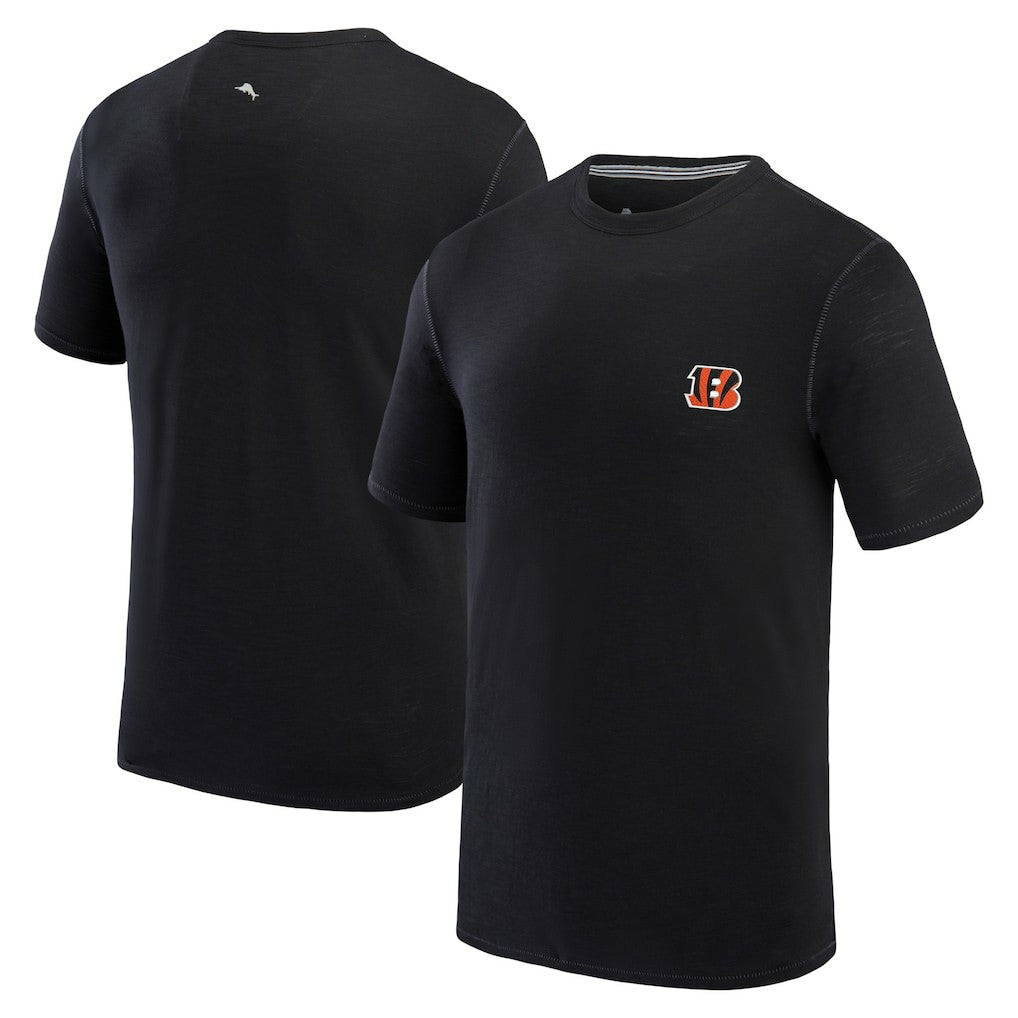 Cincinnati Bengals Bali Beach T-Shirt Black - Tommy Bahama
