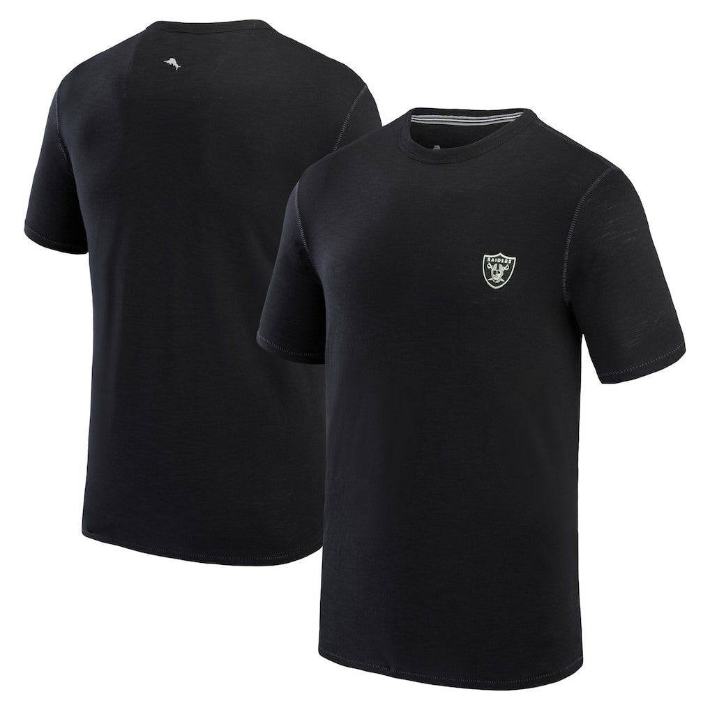 Las Vegas Raiders Bali Beach T-Shirt Black - Tommy Bahama