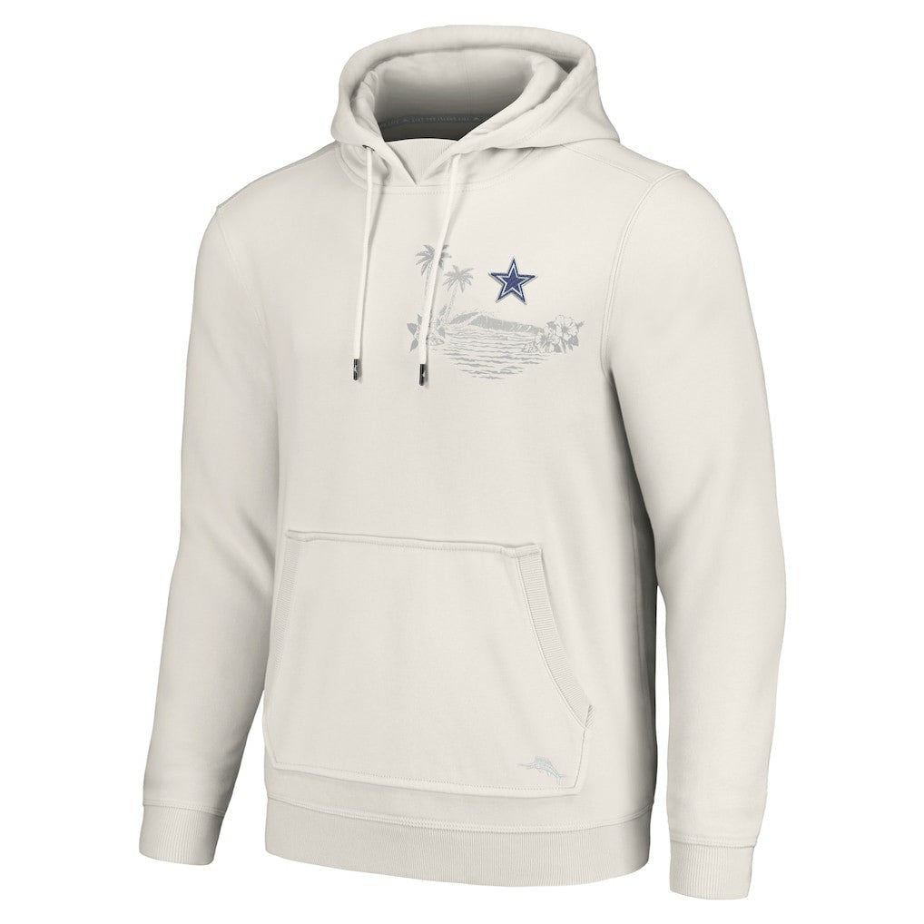 Dallas Cowboys Home Game Pullover Hoodie White - Tommy Bahama