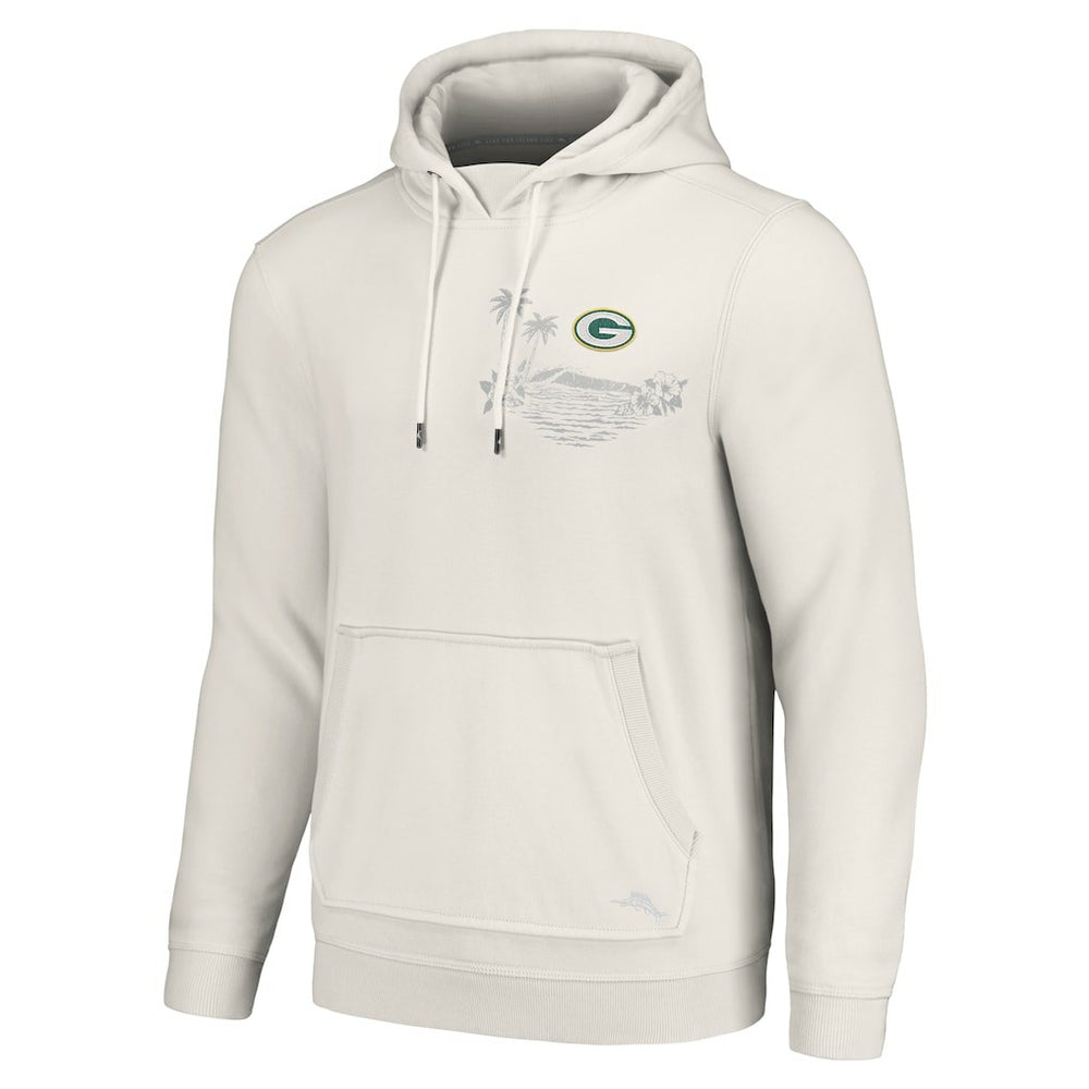 Green Bay Packers Home Game Pullover Hoodie White - Tommy Bahama