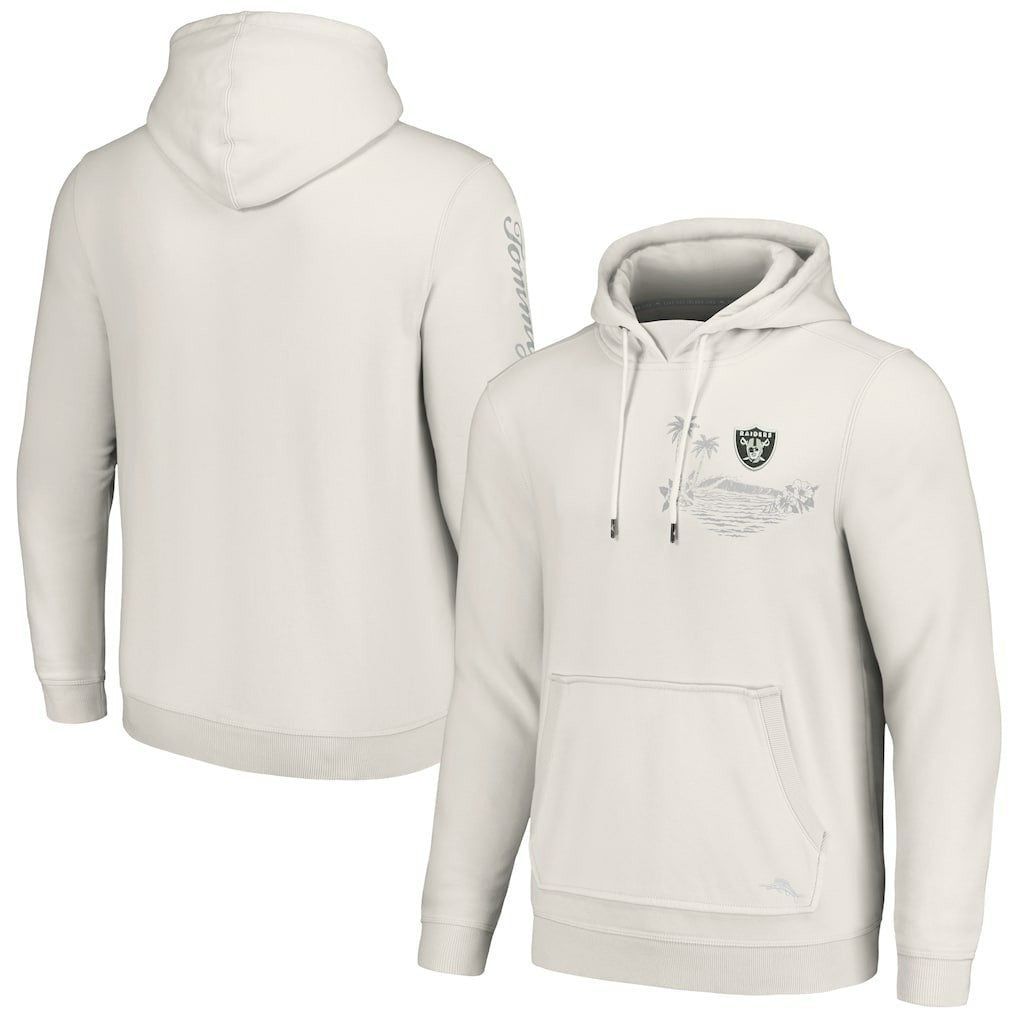 Las Vegas Raiders Home Game Pullover Hoodie White - Tommy Bahama