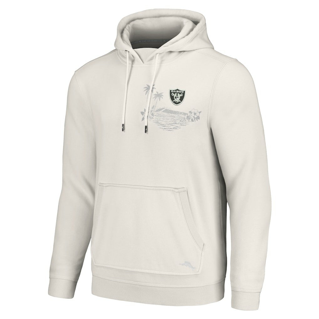 Las Vegas Raiders Home Game Pullover Hoodie White - Tommy Bahama