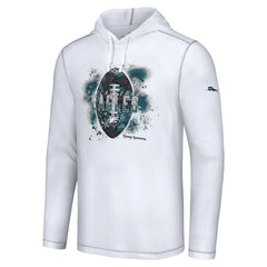 Philadelphia Eagles Graffiti Touchdown Pullover Hoodie White - Tommy Bahama