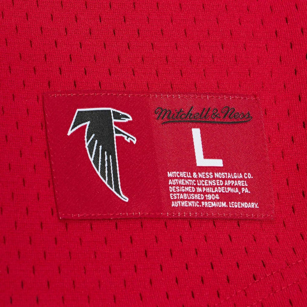 Deion Sanders Atlanta Falcons Retired Player Name & Number Mesh Top Red - Mitchell & Ness