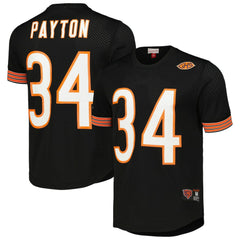 Walter Payton Chicago Bears Retired Player Name & Number Mesh Top Black - Mitchell & Ness