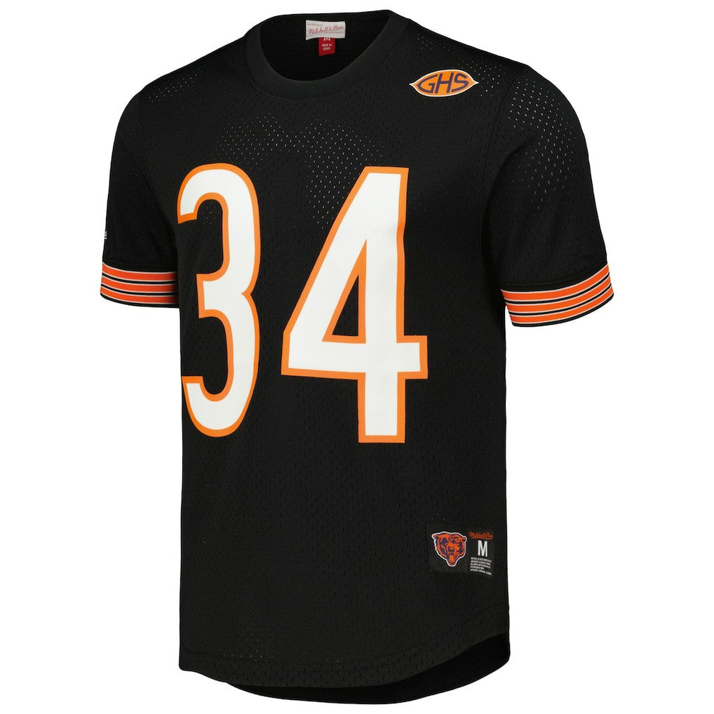 Walter Payton Chicago Bears Retired Player Name & Number Mesh Top Black - Mitchell & Ness