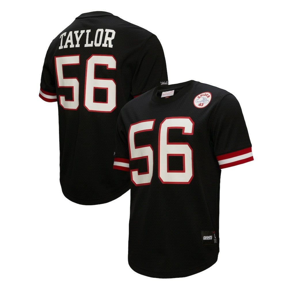 Lawrence Taylor New York Giants Retired Player Name & Number Mesh Top Black - Mitchell & Ness