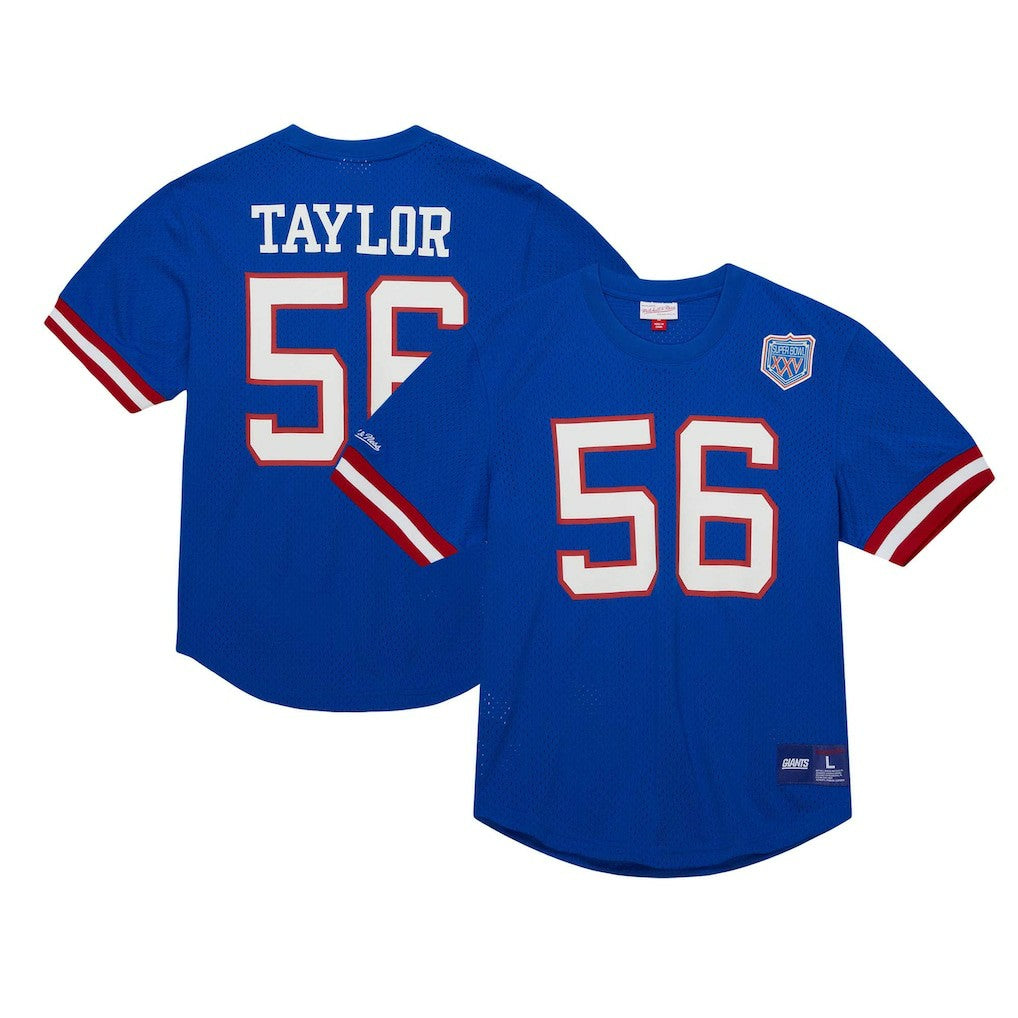 Lawrence Taylor New York Giants Retired Player Name & Number Mesh Top Royal - Mitchell & Ness