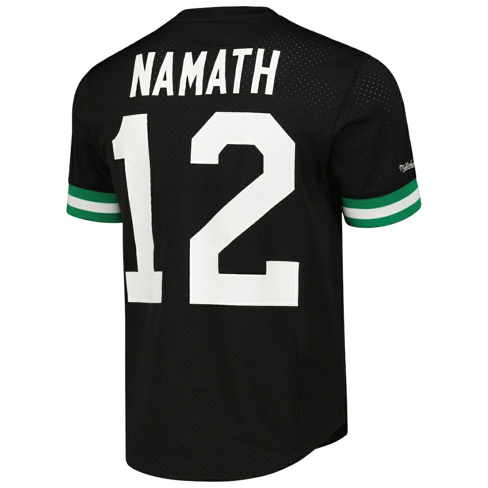 Joe Namath New York Jets Retired Player Name & Number Mesh Top Black - Mitchell & Ness