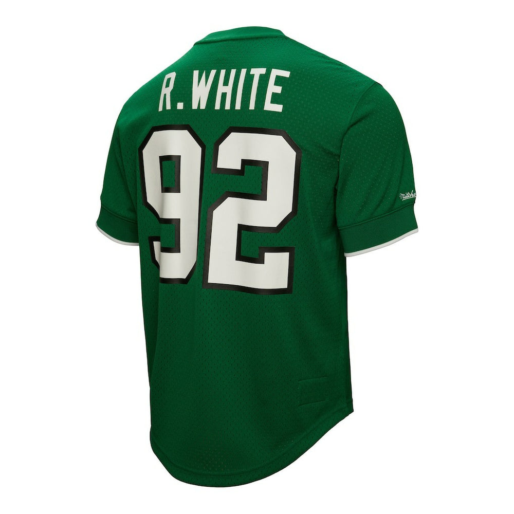 Reggie White Philadelphia Eagles Retired Player Name & Number Mesh Top Kelly Green - Mitchell & Ness