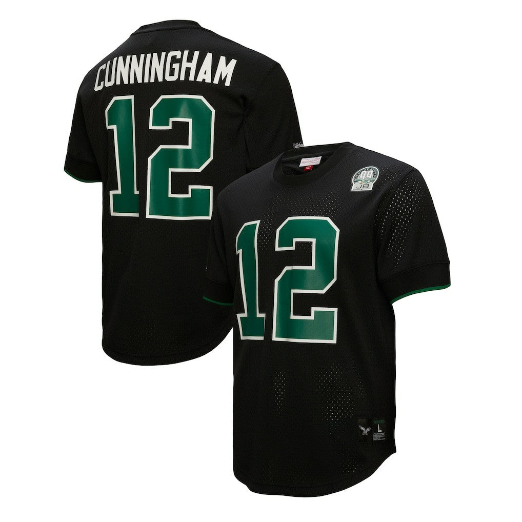 Randall Cunningham Philadelphia Eagles Retired Player Name & Number Mesh Top Black - Mitchell & Ness
