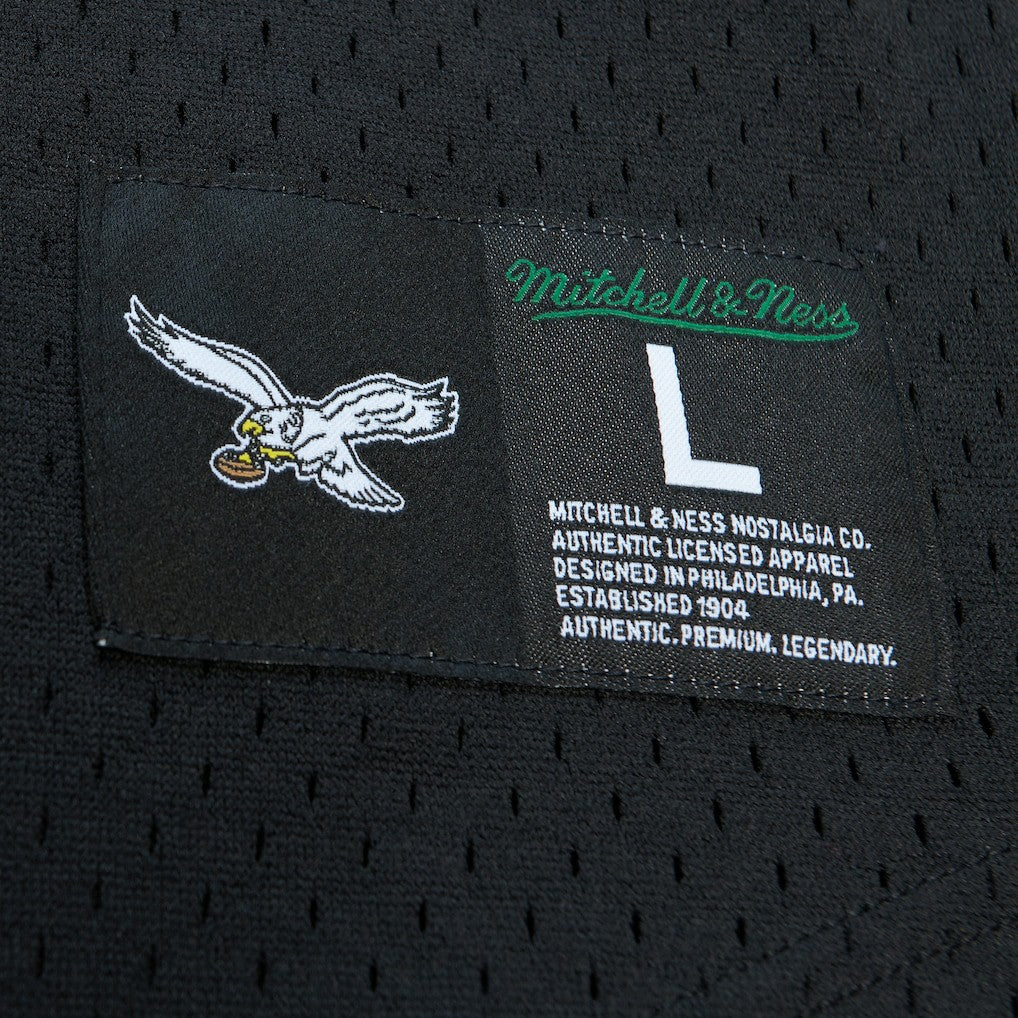 Randall Cunningham Philadelphia Eagles Retired Player Name & Number Mesh Top Black - Mitchell & Ness