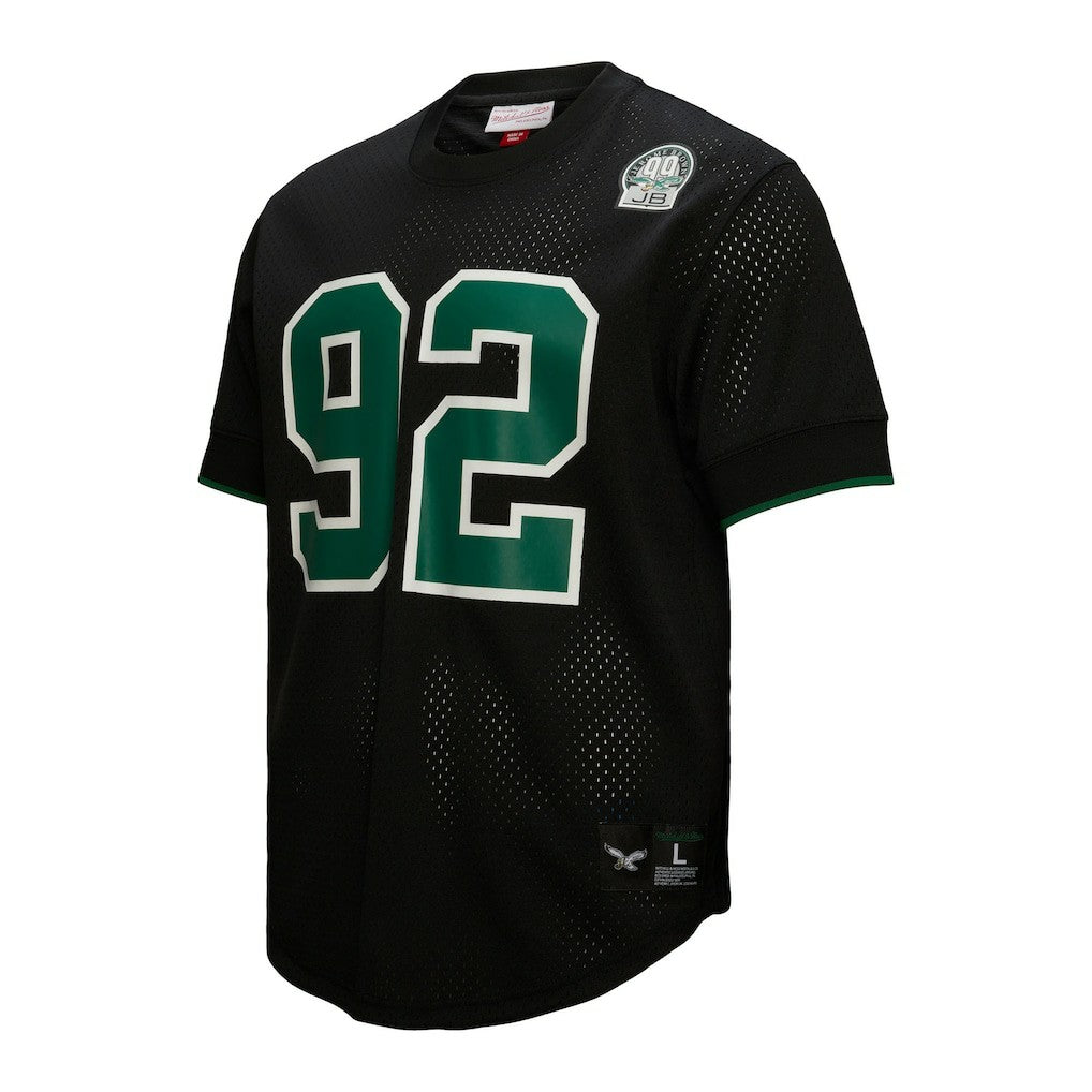 Reggie White Philadelphia Eagles Retired Player Name & Number Mesh Top Black - Mitchell & Ness