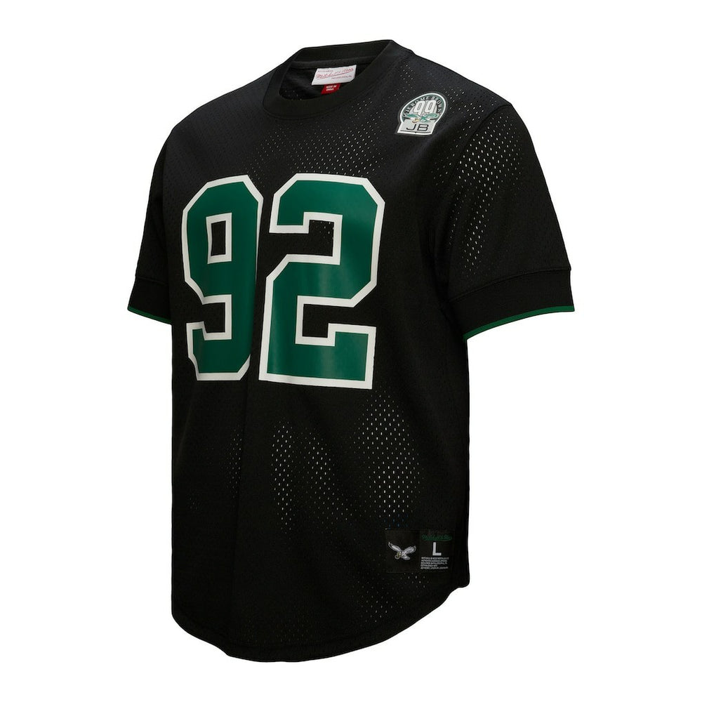 Reggie White Philadelphia Eagles Retired Player Name & Number Mesh Top Black - Mitchell & Ness