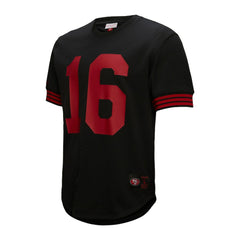 Joe Montana San Francisco 49ers Retired Player Name & Number Mesh Top Black - Mitchell & Ness