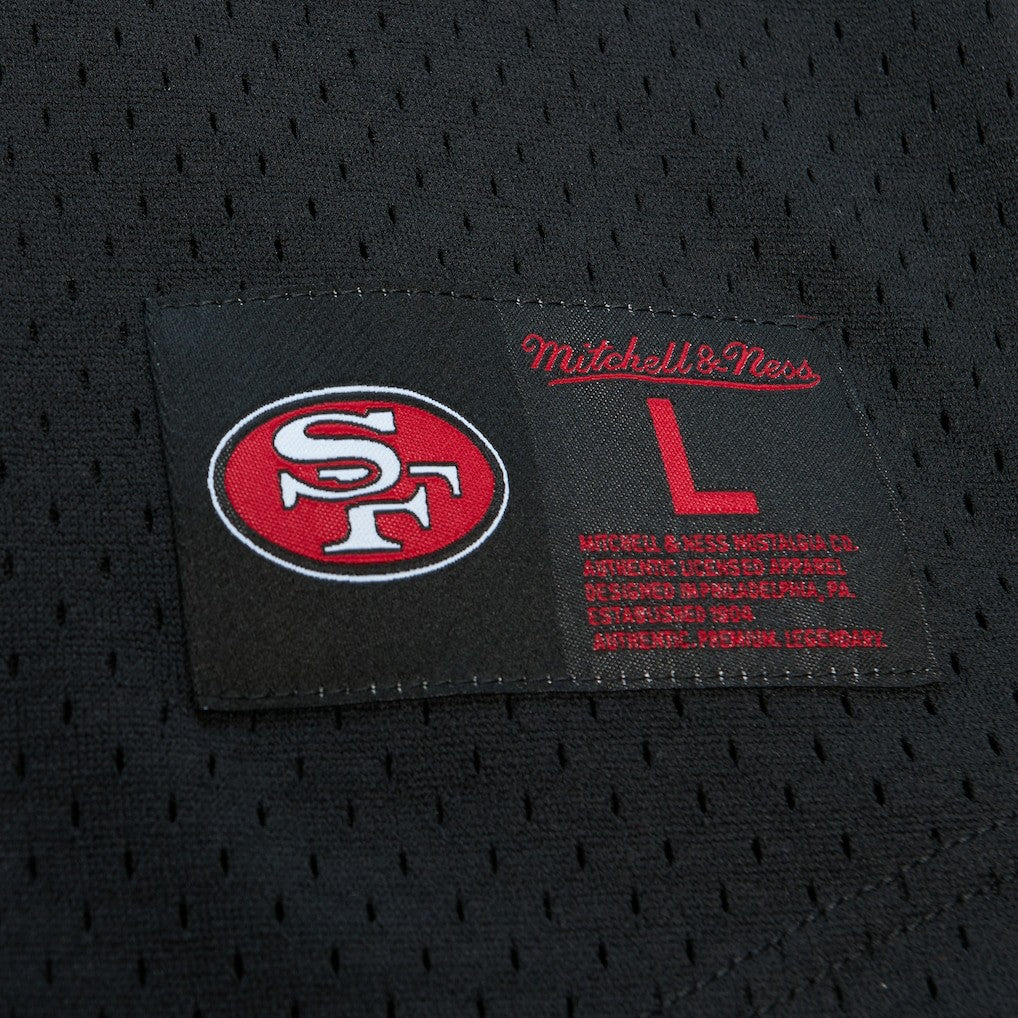 Joe Montana San Francisco 49ers Retired Player Name & Number Mesh Top Black - Mitchell & Ness