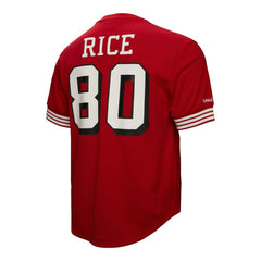 Jerry Rice San Francisco 49ers Retired Player Name & Number Mesh Top Scarlet - Mitchell & Ness
