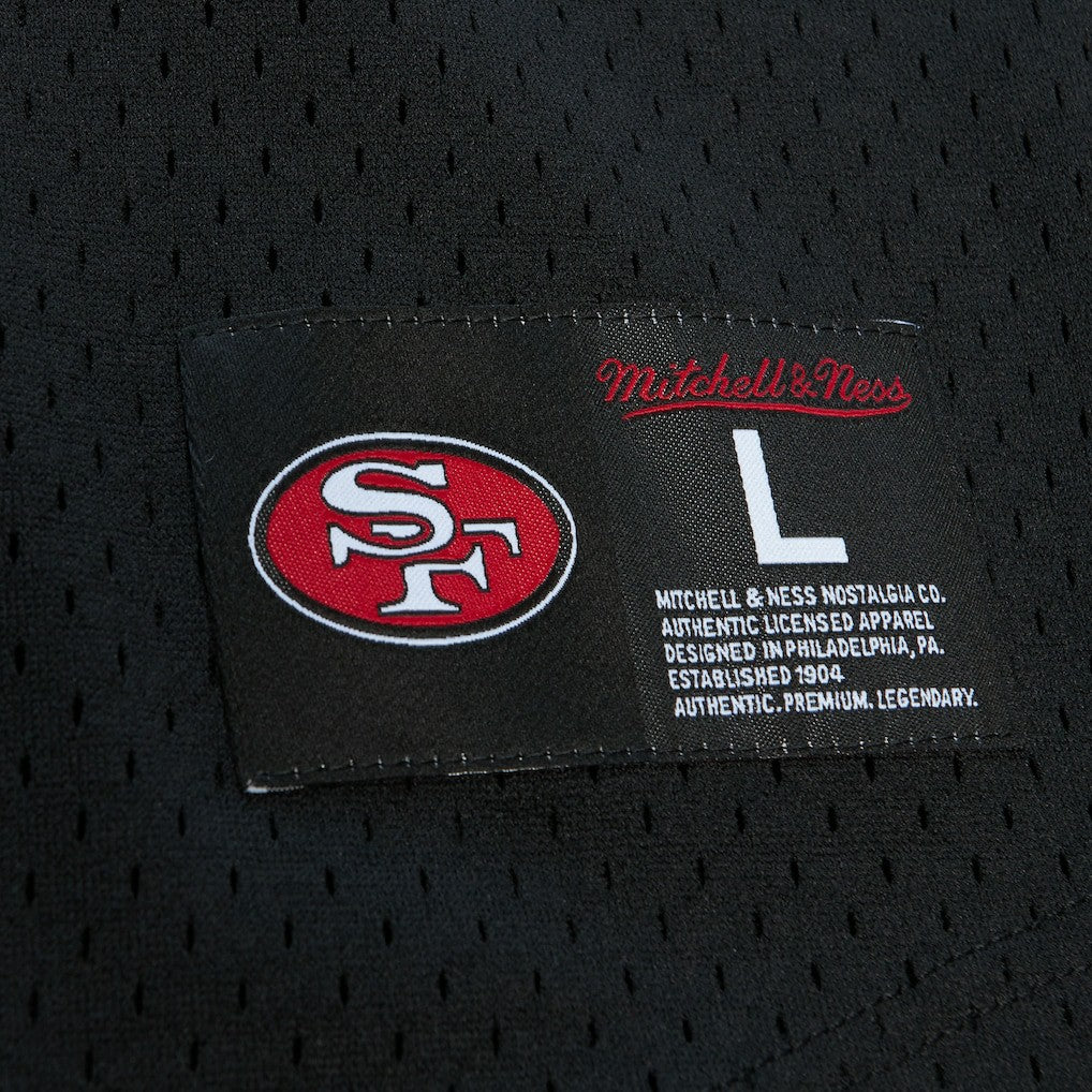 Steve Young San Francisco 49ers Retired Player Name & Number Mesh Top Black - Mitchell & Ness